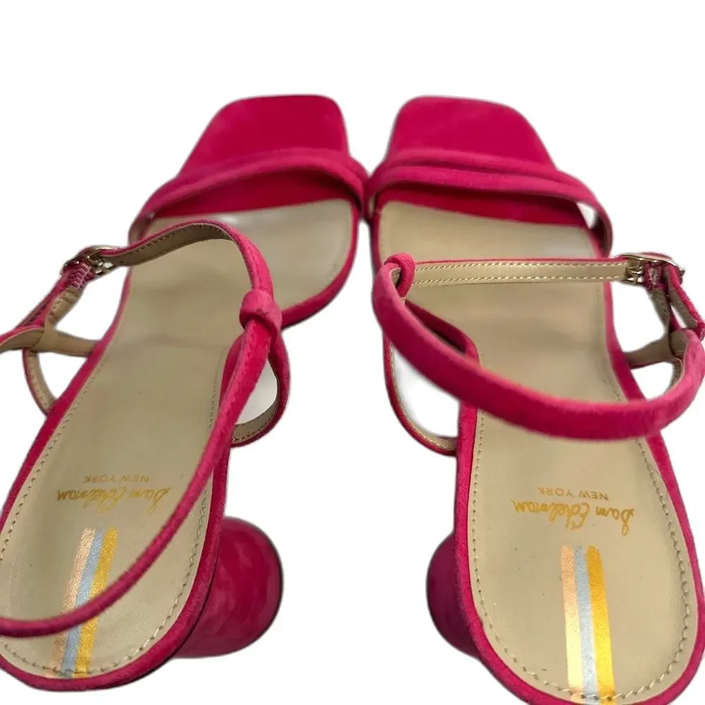 Sam Edelman Heeled Sandals 8.5 Strappy Club Party Y2K Wedding Barbie Pink Kit